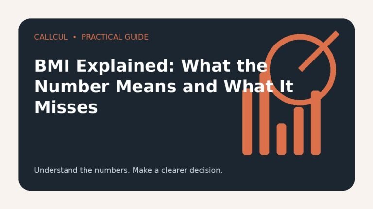 BMI Explained: What the Number Means and What It Misses — Callcul guide