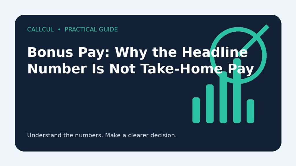 Bonus Pay: Why the Headline Number Is Not Take-Home Pay — Callcul guide