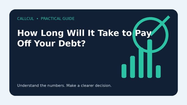 How Long Will It Take to Pay Off Your Debt? — Callcul guide