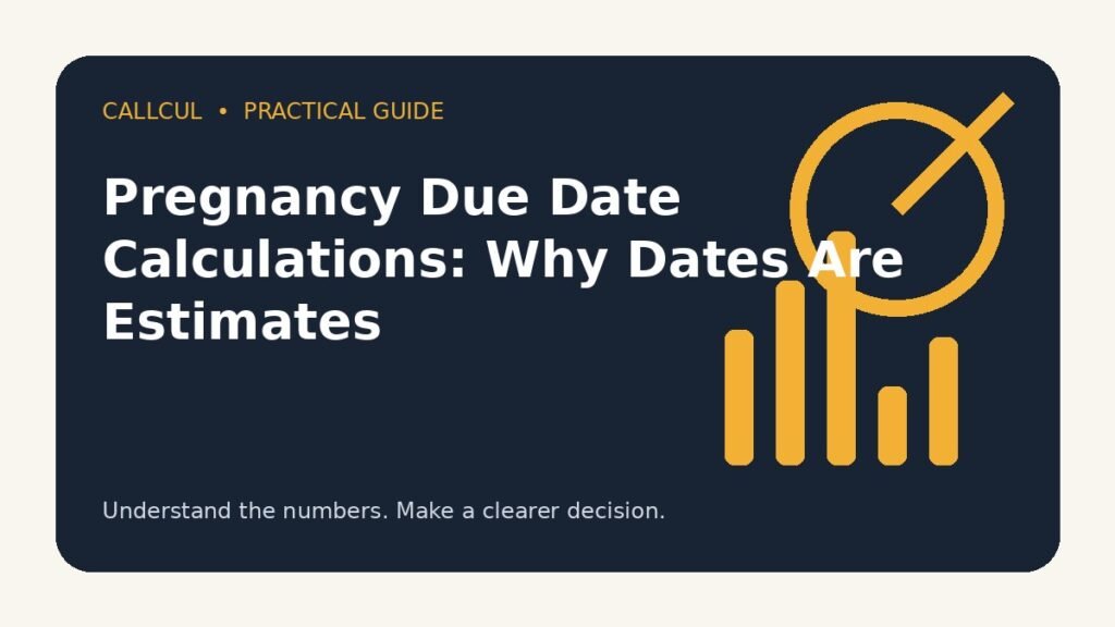 Pregnancy Due Date Calculations: Why Dates Are Estimates — Callcul guide