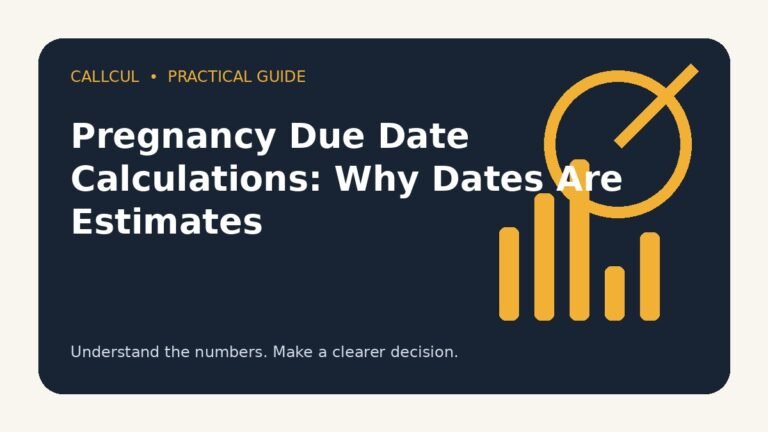 Pregnancy Due Date Calculations: Why Dates Are Estimates — Callcul guide