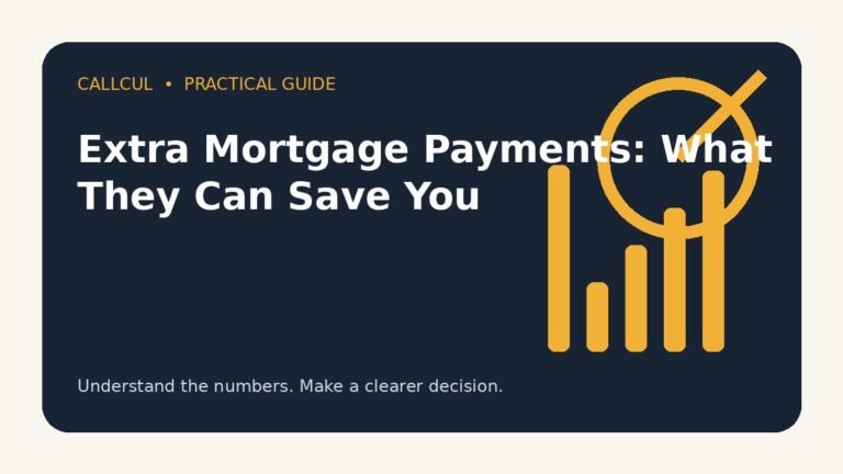 Extra Mortgage Payments: What They Can Save You — Callcul guide