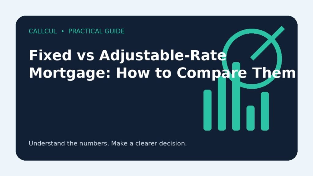 Fixed vs Adjustable-Rate Mortgage: How to Compare Them — Callcul guide