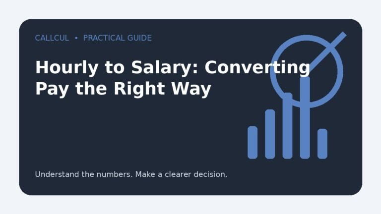 Hourly to Salary: Converting Pay the Right Way — Callcul guide