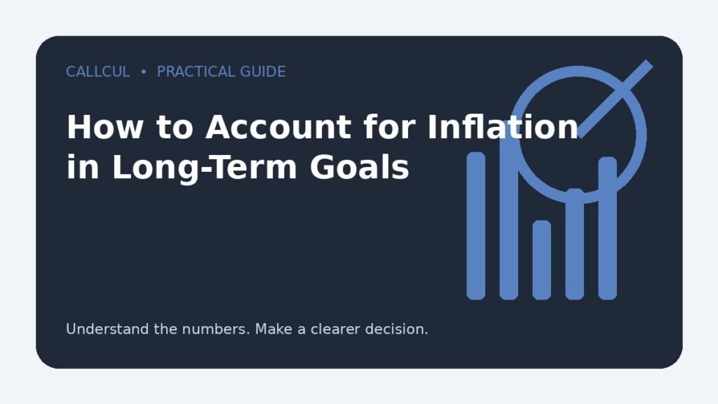 How to Account for Inflation in Long-Term Goals — Callcul guide