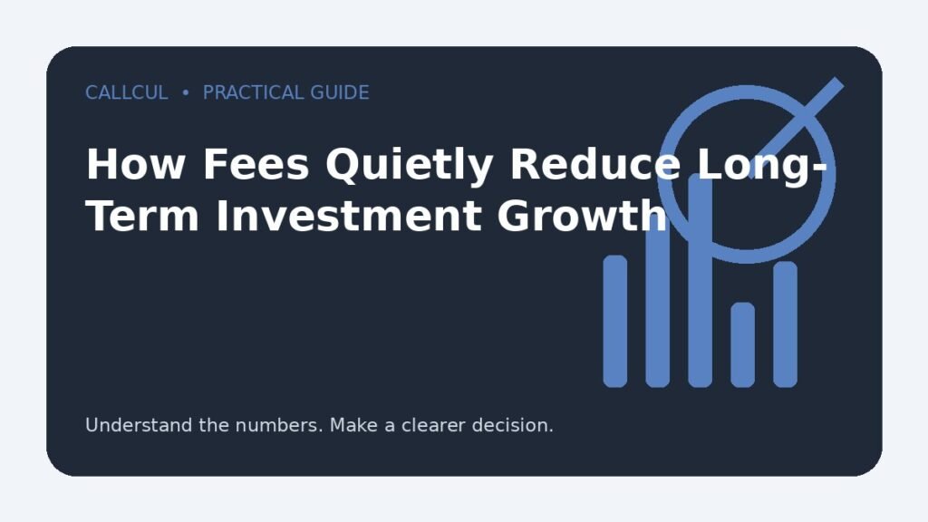 How Fees Quietly Reduce Long-Term Investment Growth — Callcul guide