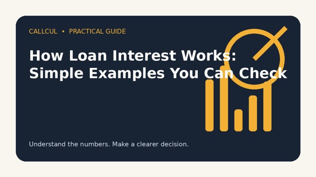 How Loan Interest Works: Simple Examples You Can Check — Callcul guide