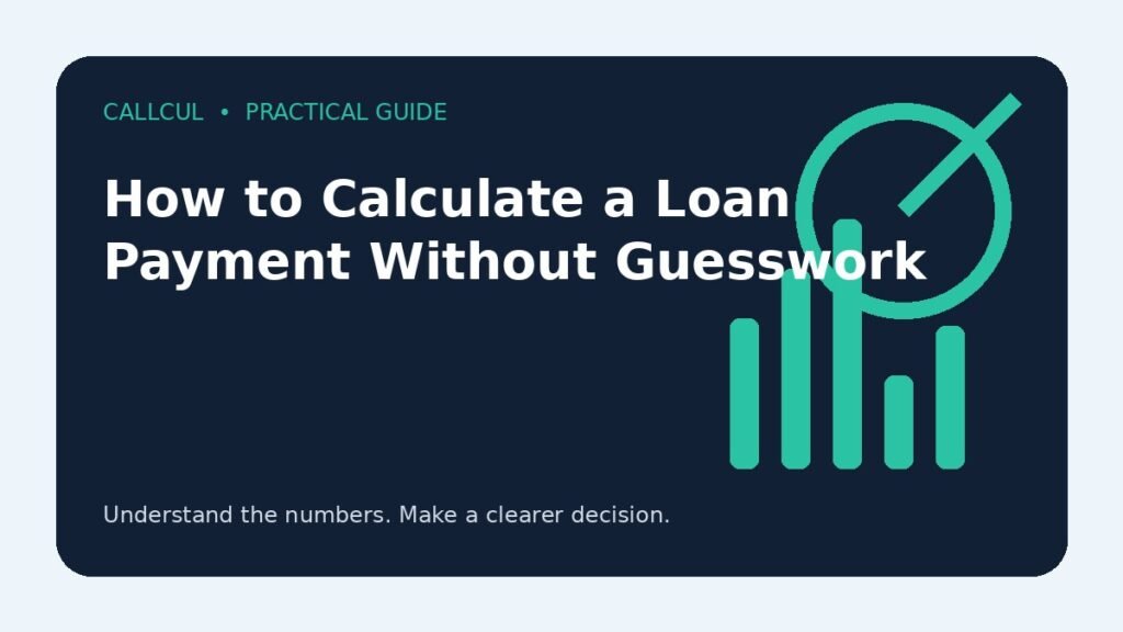 How to Calculate a Loan Payment Without Guesswork — Callcul guide