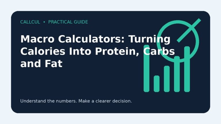 Macro Calculators: Turning Calories Into Protein, Carbs and Fat — Callcul guide