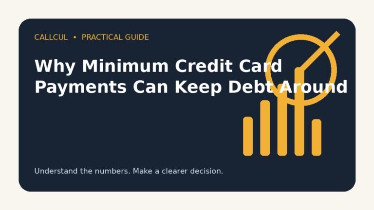 Why Minimum Credit Card Payments Can Keep Debt Around — Callcul guide