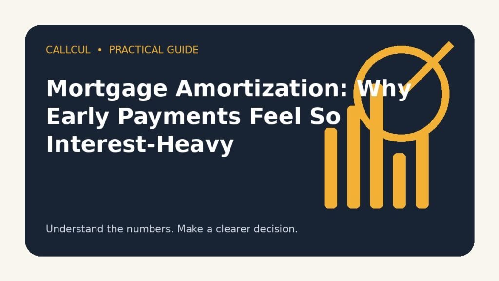 Mortgage Amortization: Why Early Payments Feel So Interest-Heavy — Callcul guide