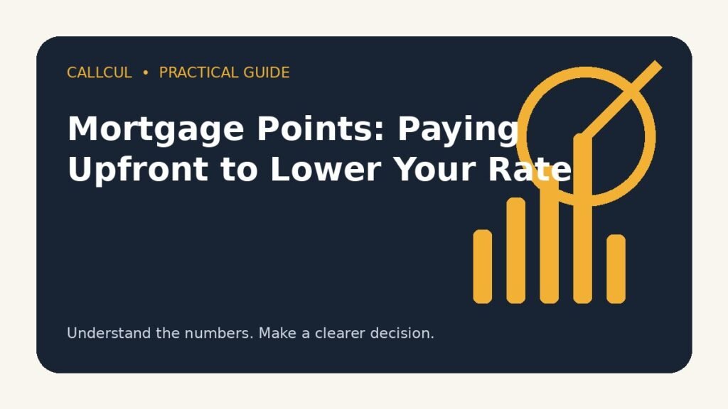 Mortgage Points: Paying Upfront to Lower Your Rate — Callcul guide