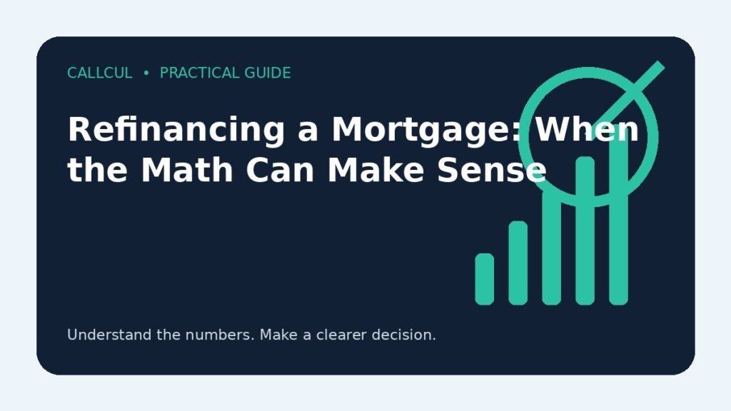Refinancing a Mortgage: When the Math Can Make Sense — Callcul guide