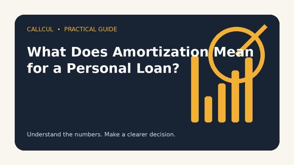What Does Amortization Mean for a Personal Loan? — Callcul guide