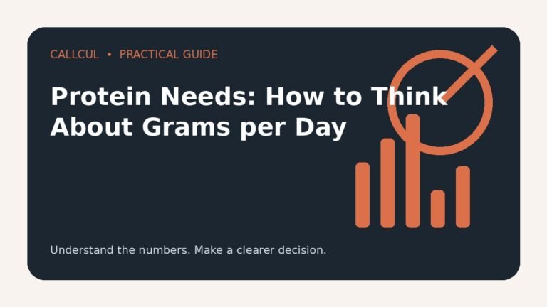 Protein Needs: How to Think About Grams per Day — Callcul guide
