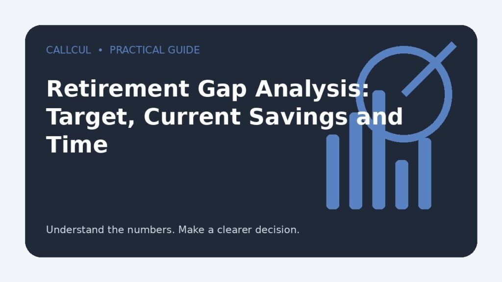 Retirement Gap Analysis: Target, Current Savings and Time — Callcul guide
