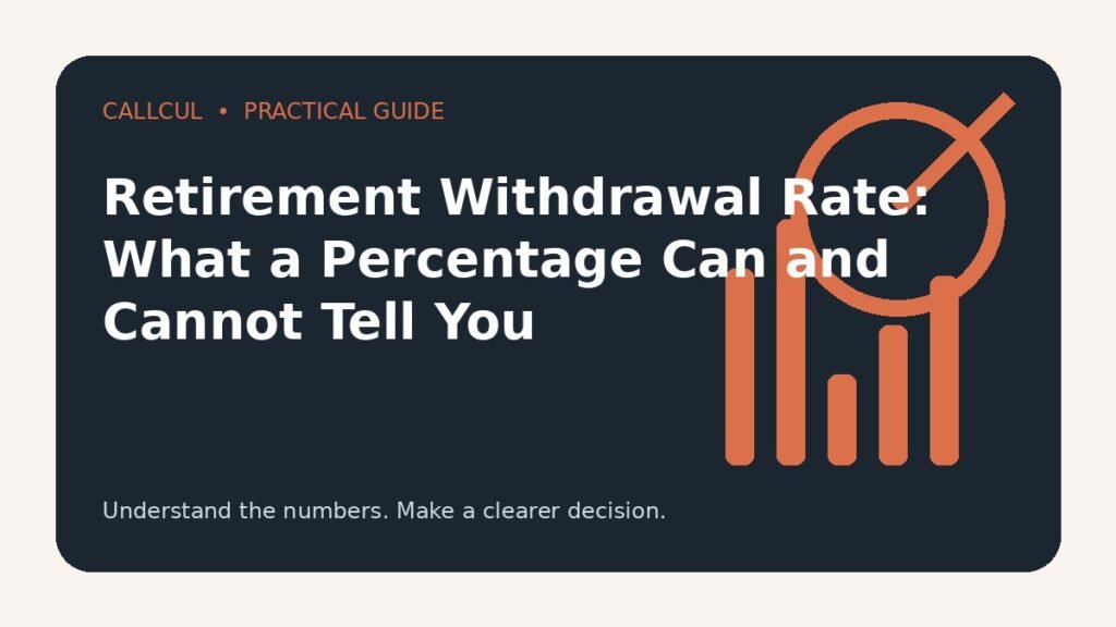 Retirement Withdrawal Rate: What a Percentage Can and Cannot Tell You — Callcul guide